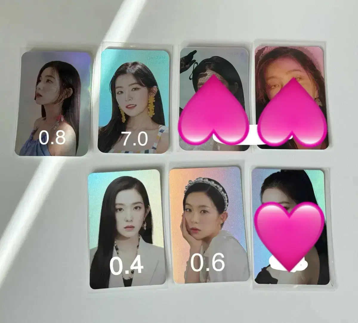 레드벨벳 irene 아이린 홀로그램 포카 음파음파 사이코 파워업 콘서트